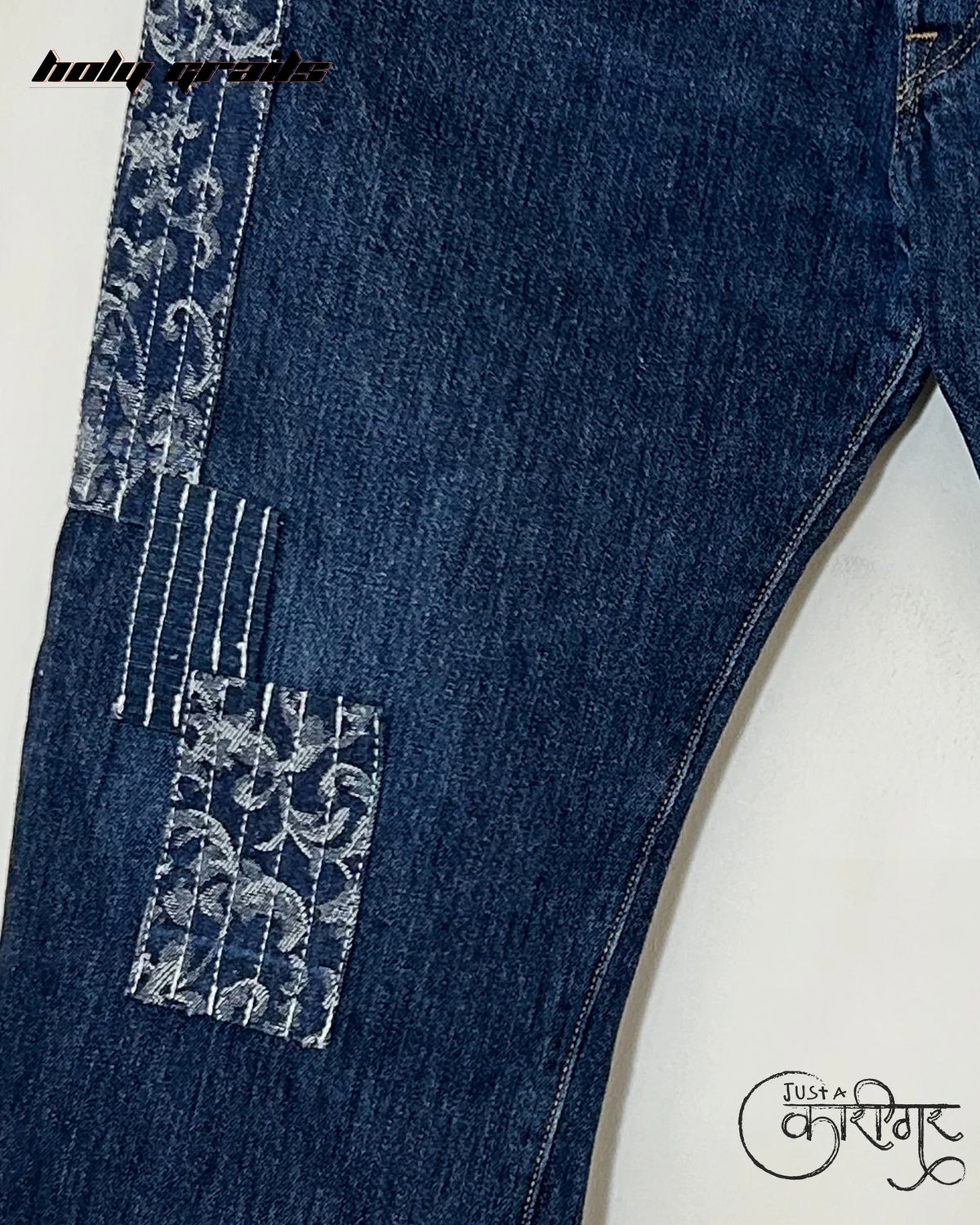 Just A Denim Dark Blue Denim Jeans HG x Just A Karigar