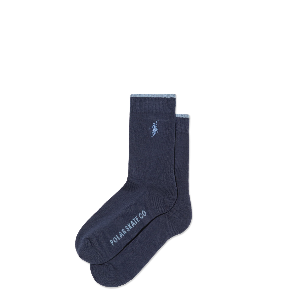 Polar No Complies Forever Business Socks Navy Light Blue