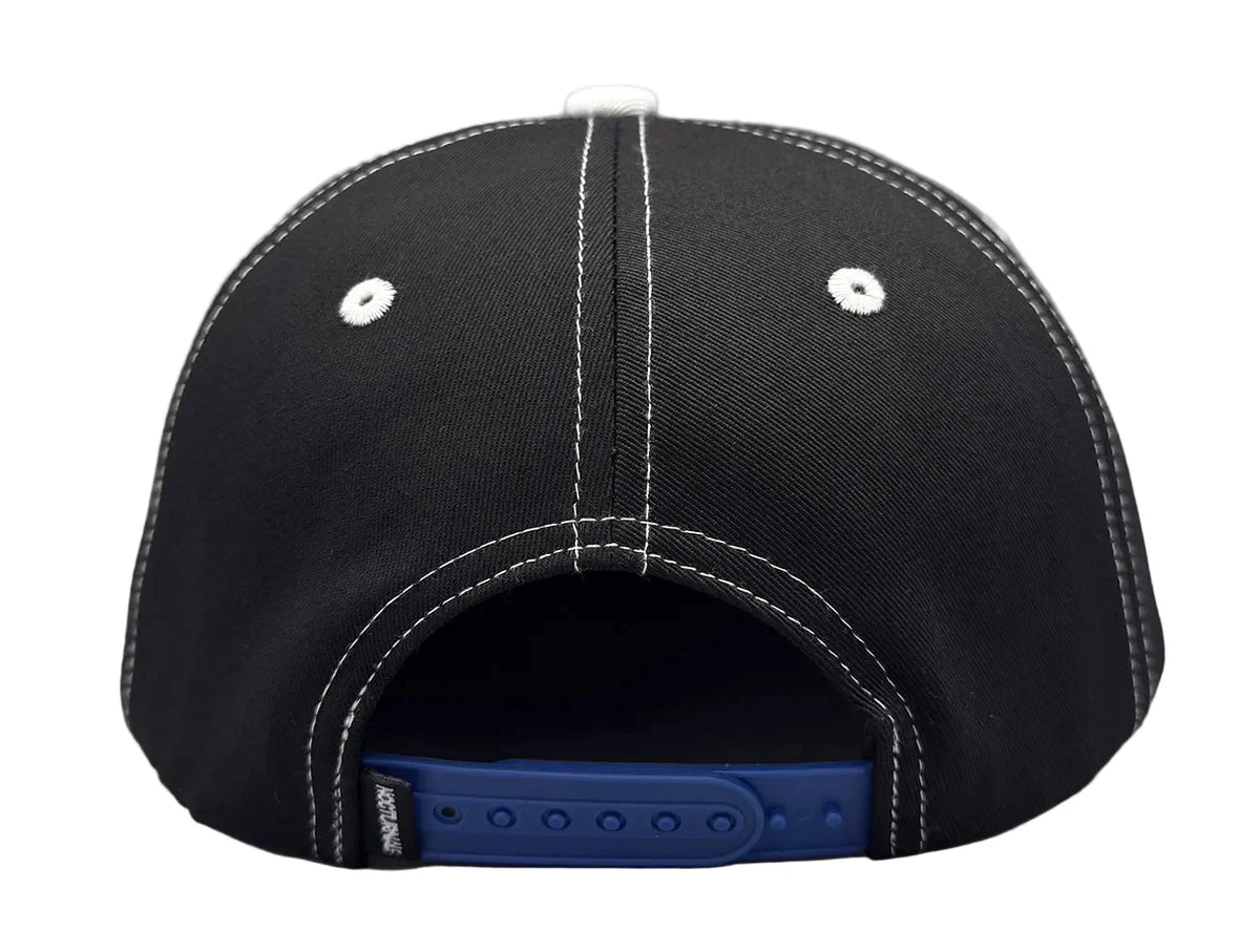 Nocturnal Chrome Snapback Hat Black Blue