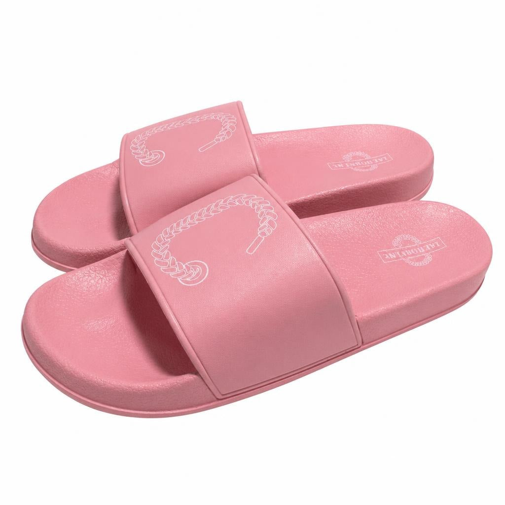 The Closet Inc Slides (Pink W Wh)