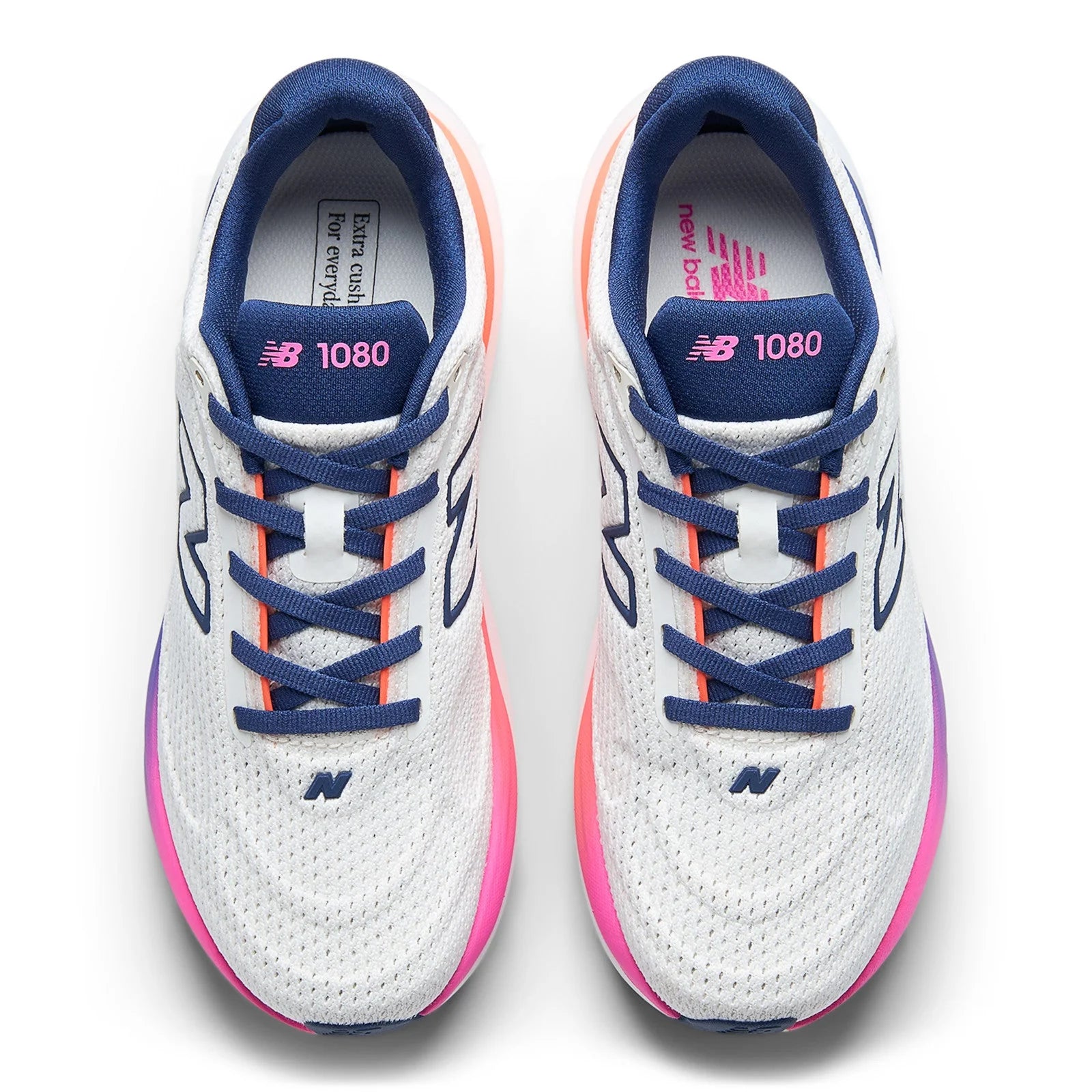 Women's 1080v15 in Sea Salt with Blue Oyster