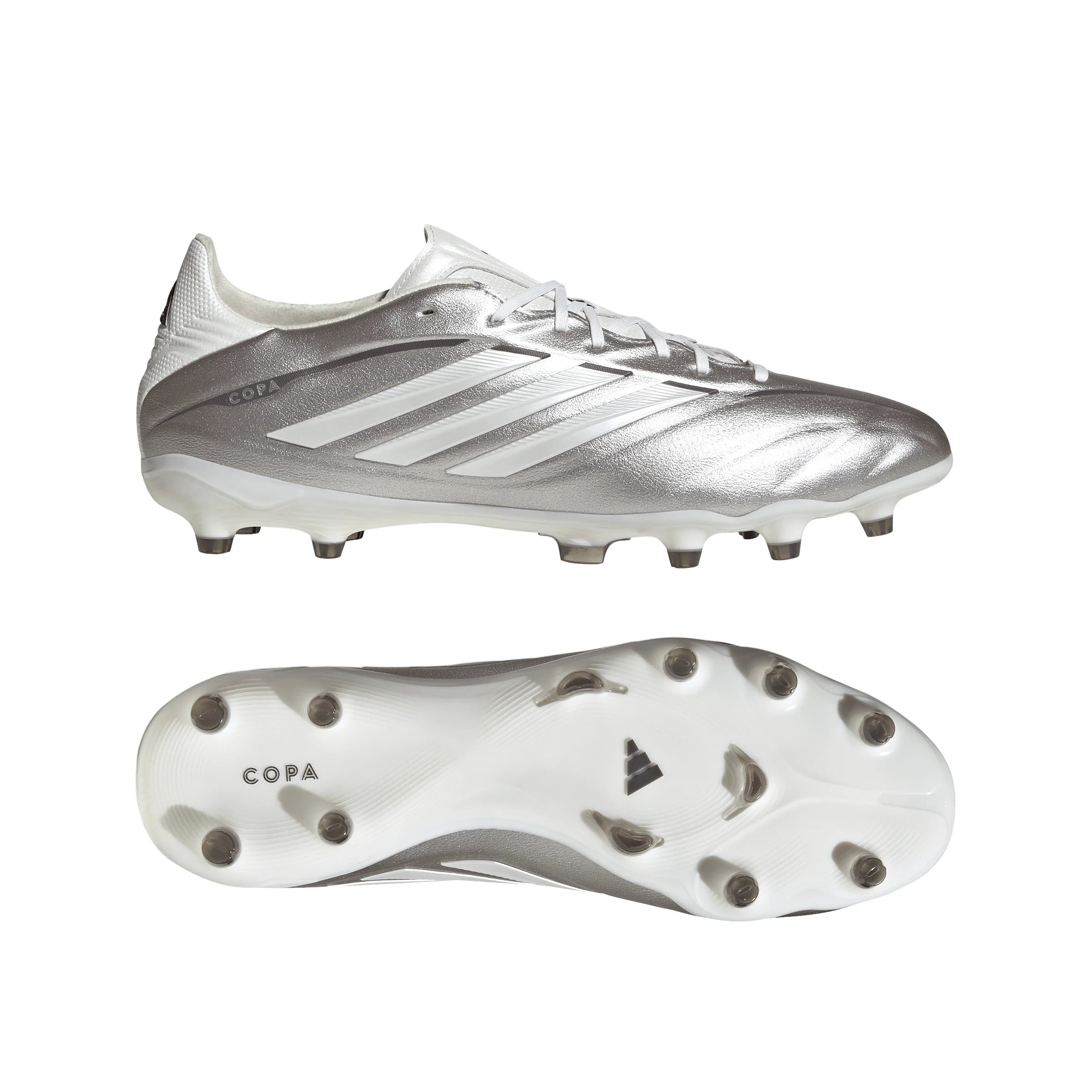 adidas Copa Pure IV Pro FG Firm Ground Mens Soccer Cleats Metal Silver