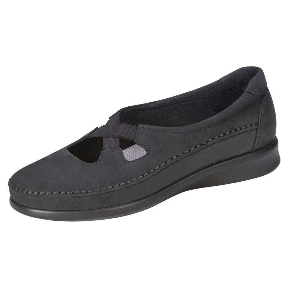Women's Crissy Slip On Loafer in Nero Wide