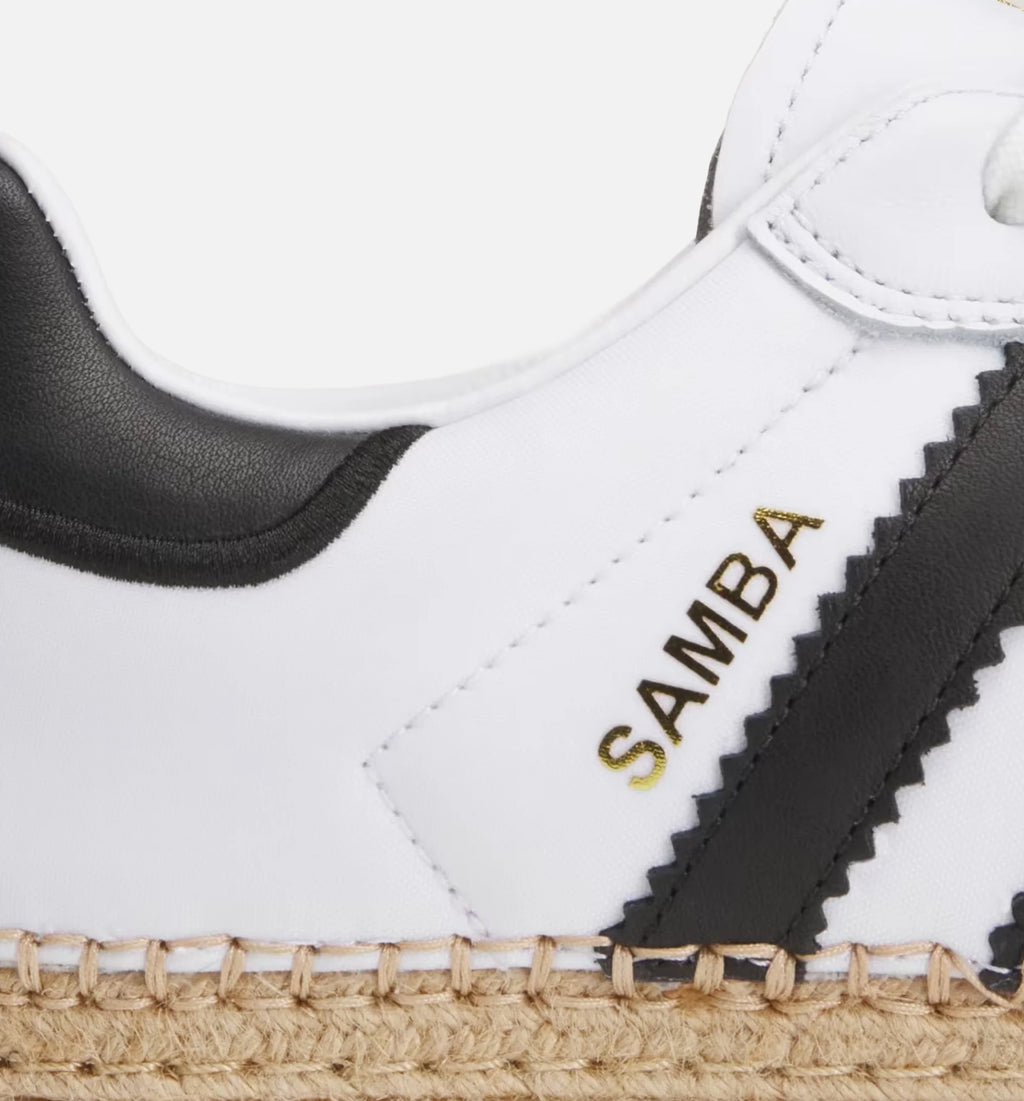 CLOT x Adidas Samba Espadrille Mens Lifestyle Shoe Black White