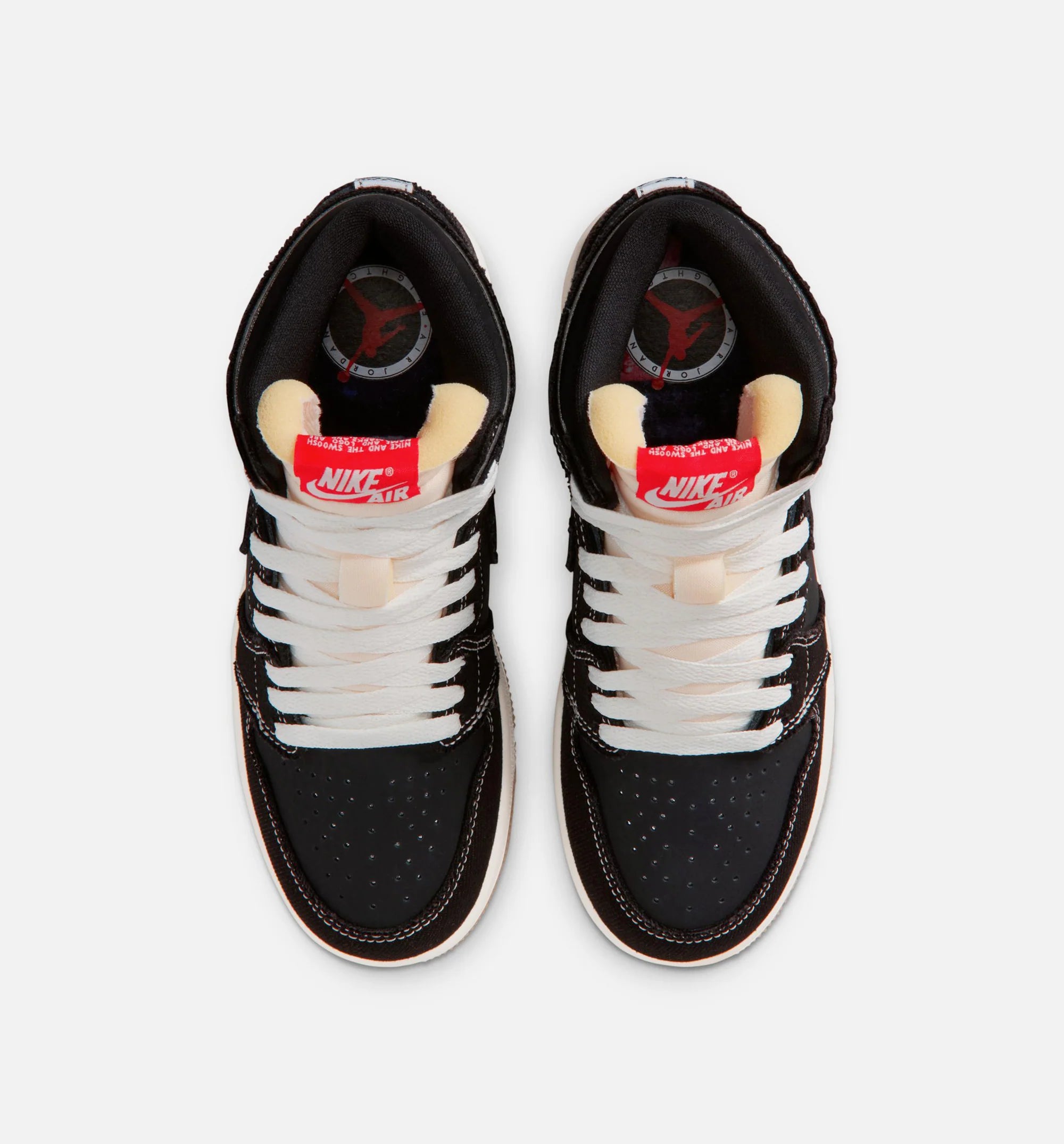 Air Jordan 1 Retro High OG Flight Club Grade School Lifestyle Shoe Black Sail Gum Medium Brown University Red