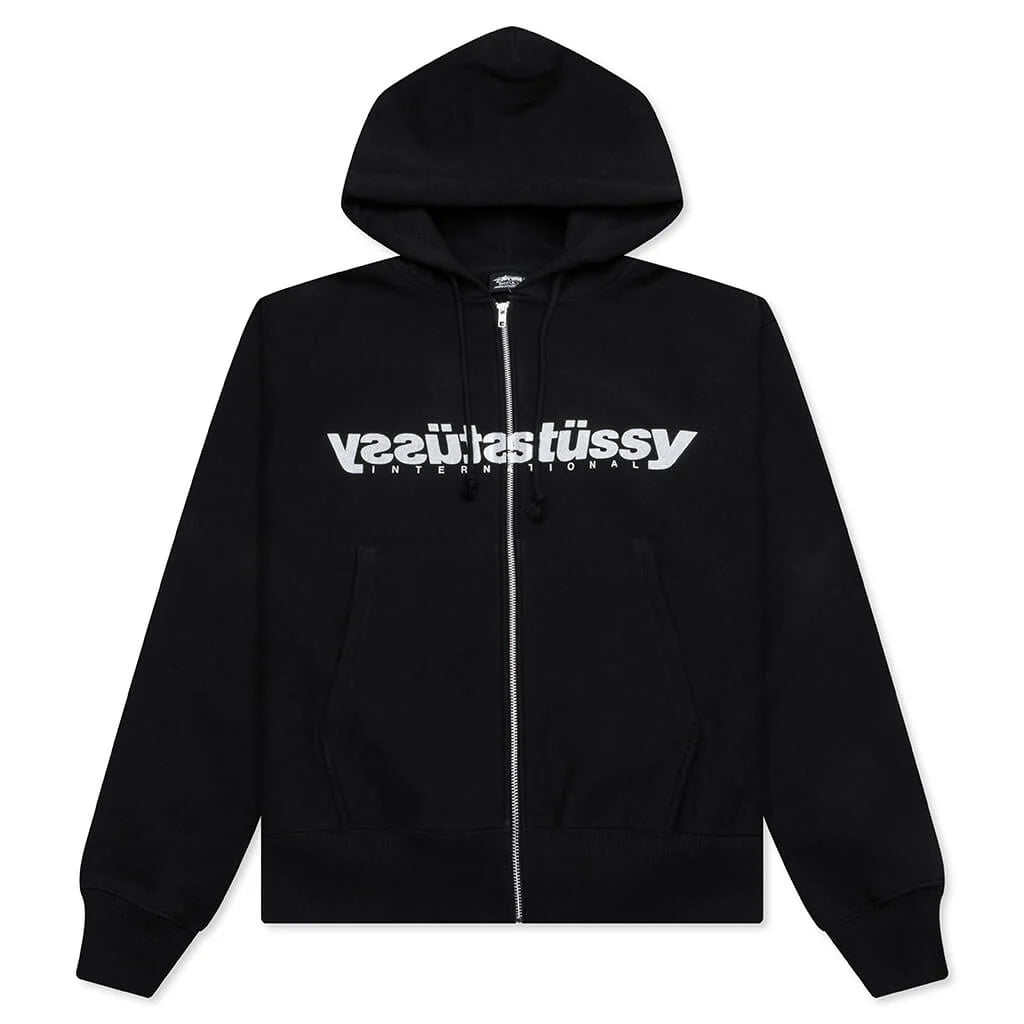 Mirror Zip Hoodie Black