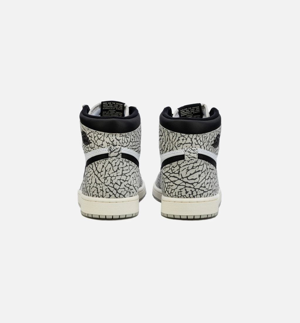 Air Jordan 1 Retro White Cement Mens Lifestyle Shoe White Grey