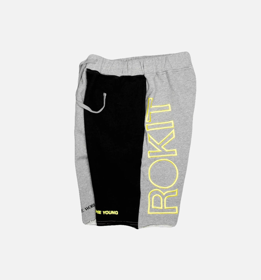 Splits Mens Shorts Grey Black