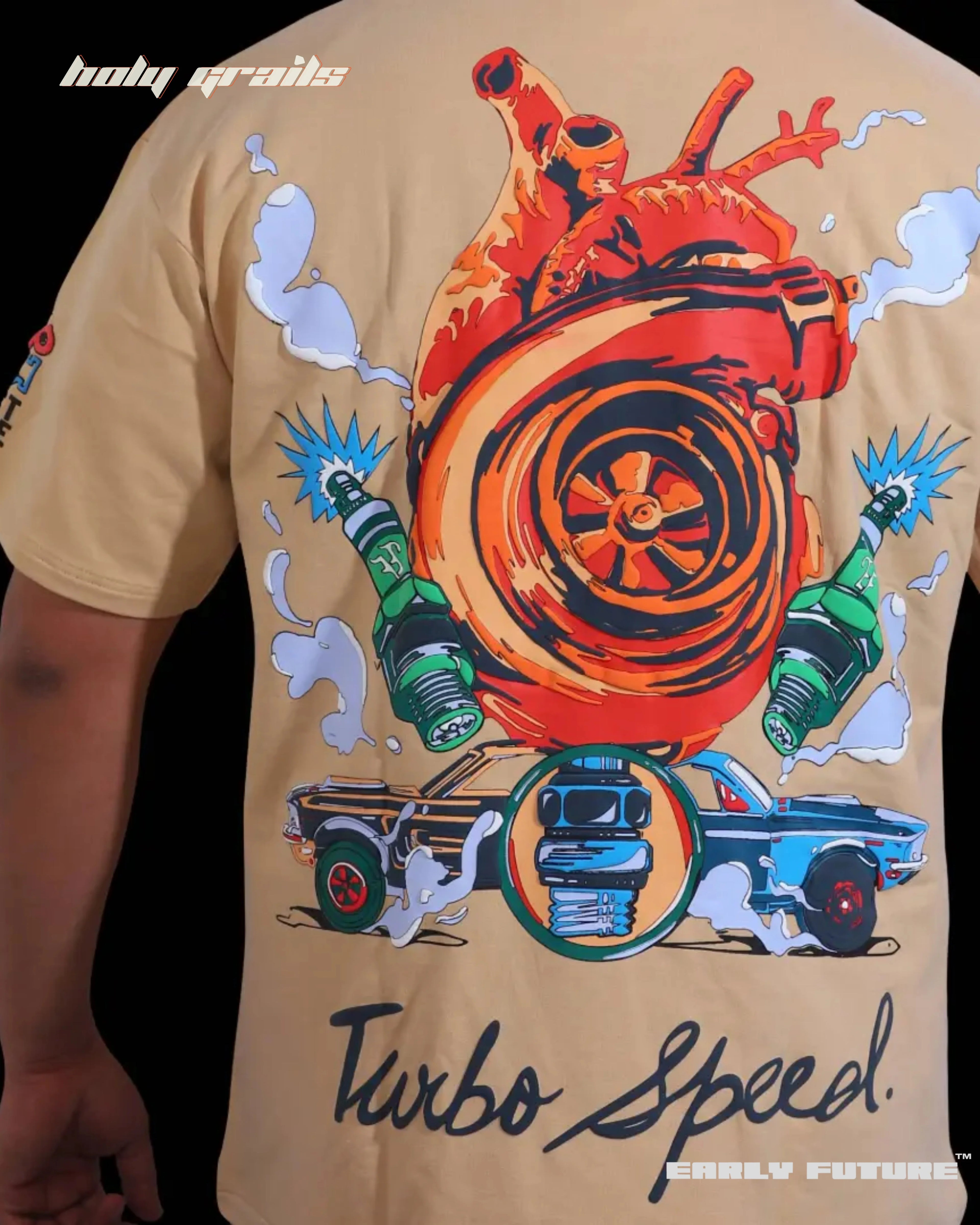 Turbo Speed Ceramic Beige Tee HG x Early Future