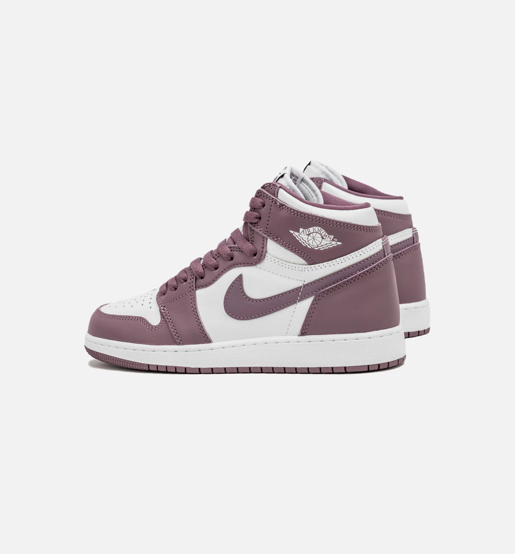 Air Jordan 1 Retro High OG Sky J Mauve Grade School Lifestyle Shoe White Sky J Mauve Free Shipping