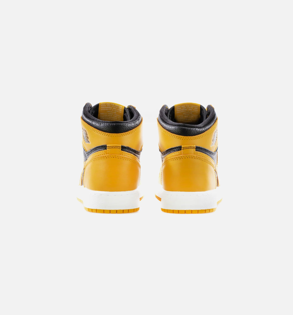 Air Jordan 1 Retro High OG Grade School Lifestlye Shoe Pollen Black White Limit One Per Customer