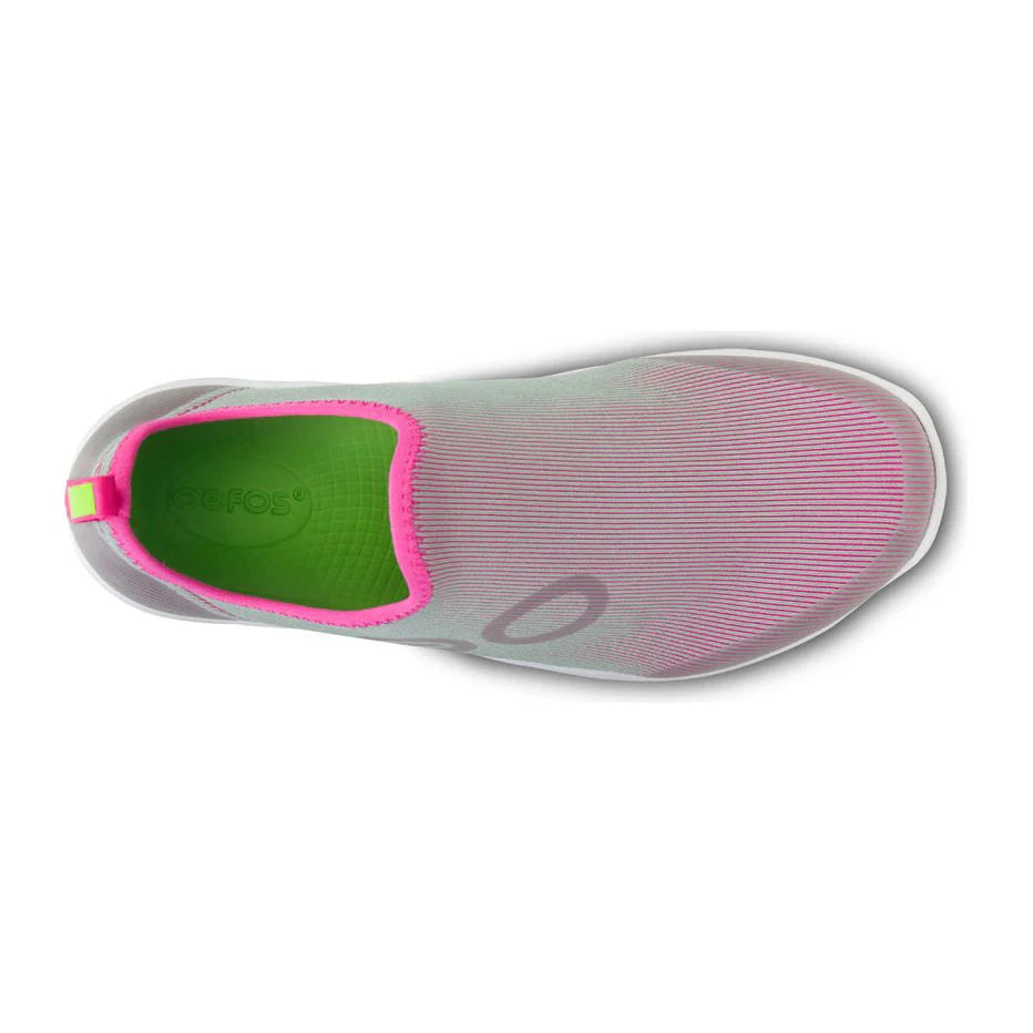 Women's OOmg Sport Low Shoe in White/Fuschia