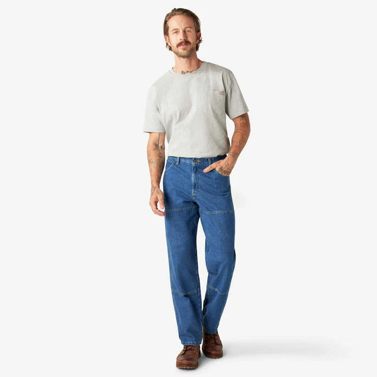 Dickies Relaxed Fit Double Knee Pants Indigo