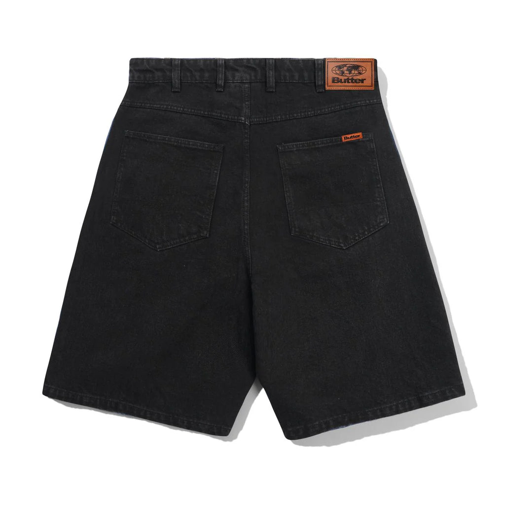 Butter Goods Baggy Denim Shorts Flat Black