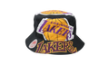 NBA Hardwood Classics Cut Up Bucket Hat "Los Angeles Lakers - Black" BUCKSH21322 LALBLCK