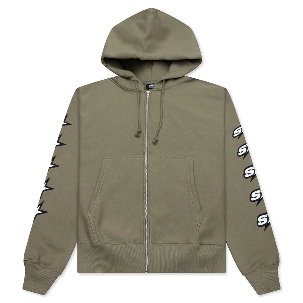 Speedway Zip Hoodie Army