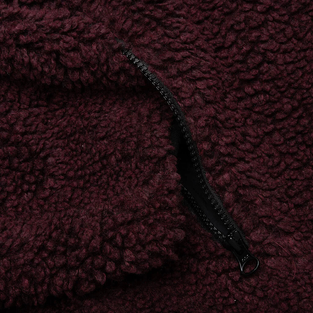 Sherpa Reversible Jacket Burgundy