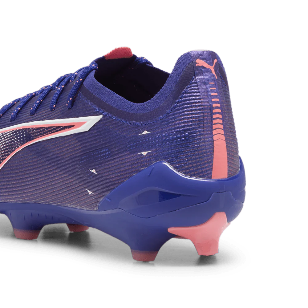 PUMA Ultra 5 Ultimate FG Firm Ground Soccer Cleats Blue White Sunset Glow