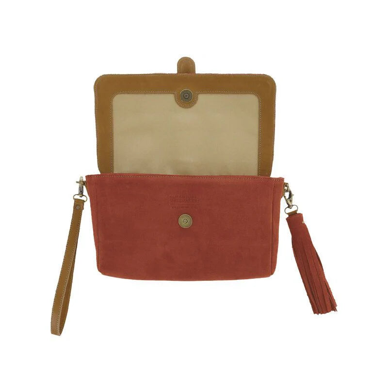 Seight Clutch Handbag in Copper