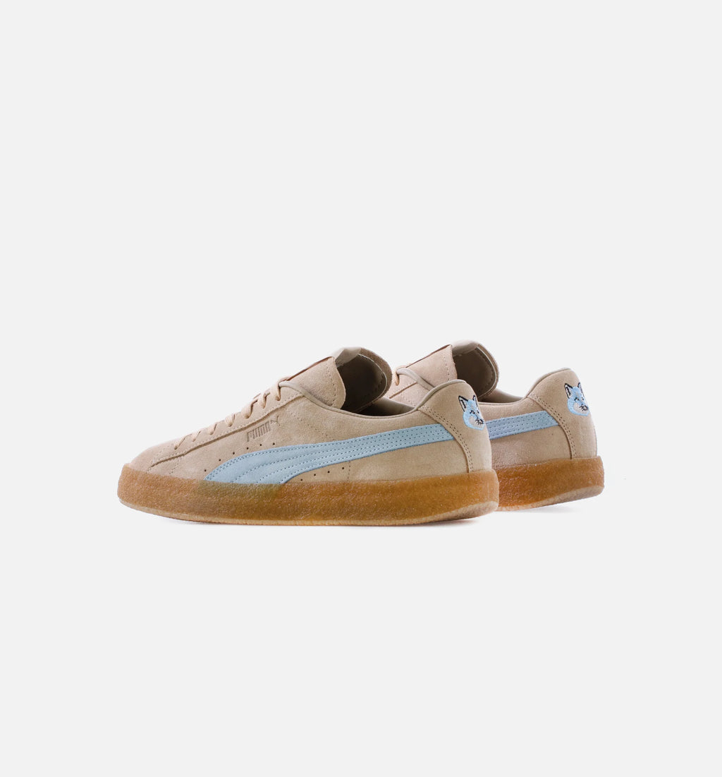 Maison Kitsune Suede Crepe Mens Lifestyle Shoe Sand Blue