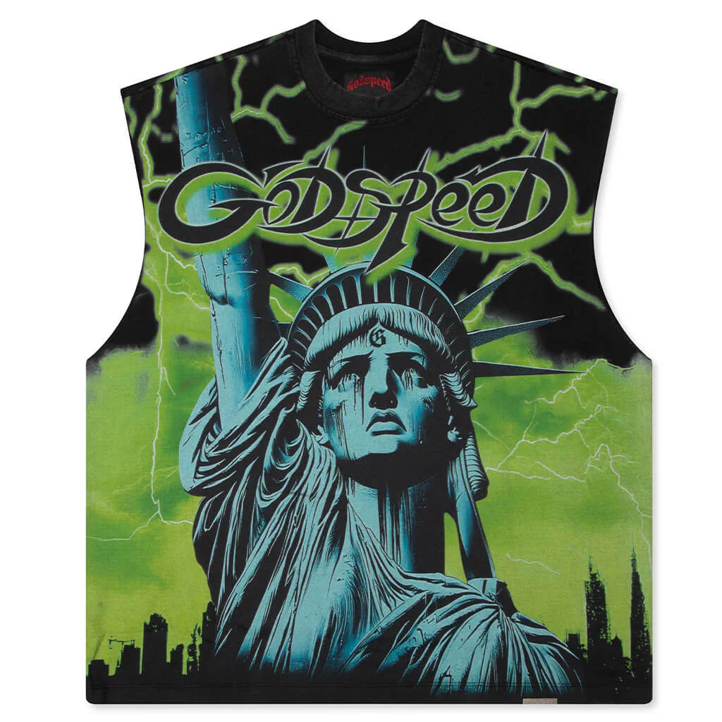 Voltage Sleeveless T Shirt Green