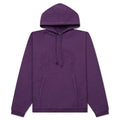 Embroidered Relaxed Hoodie Purple
