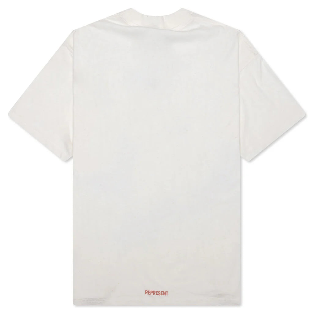 Initial Star T Shirt Flat White