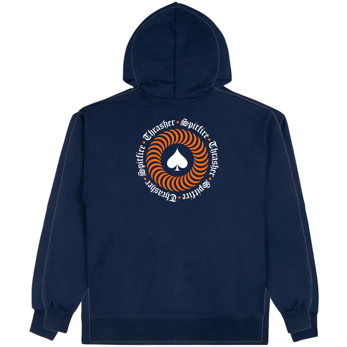 Thrasher x Spitfire The End Oath Hoodie Navy