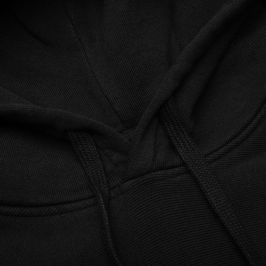 Skull Bones Pigment Dyed Hoodie Black