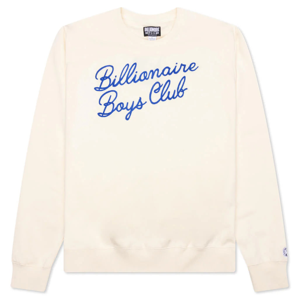 BB Signature Crewneck Sweatshirt Winter White