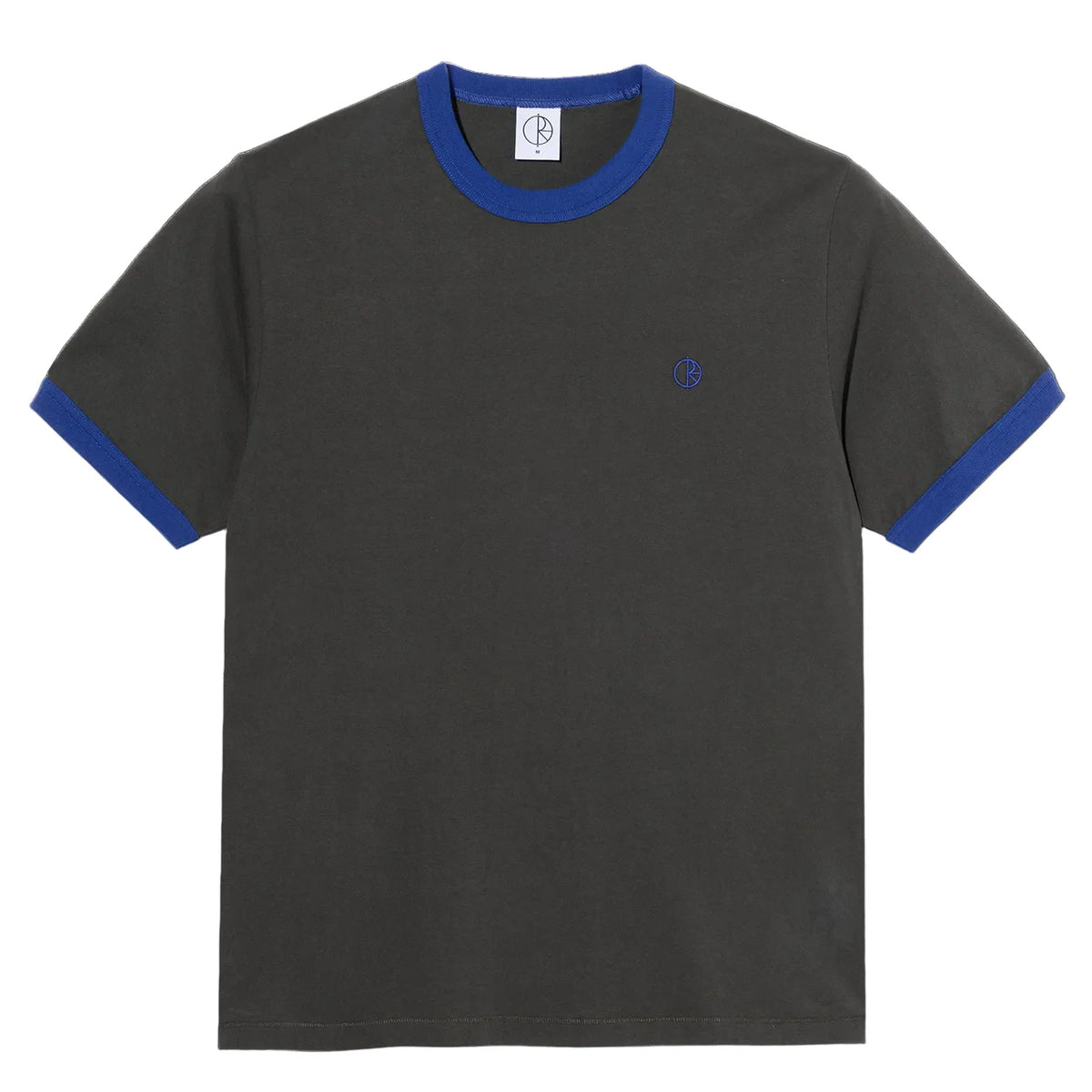 Polar Skate Co Ringer Tee Dirty Black Egyptian Blue