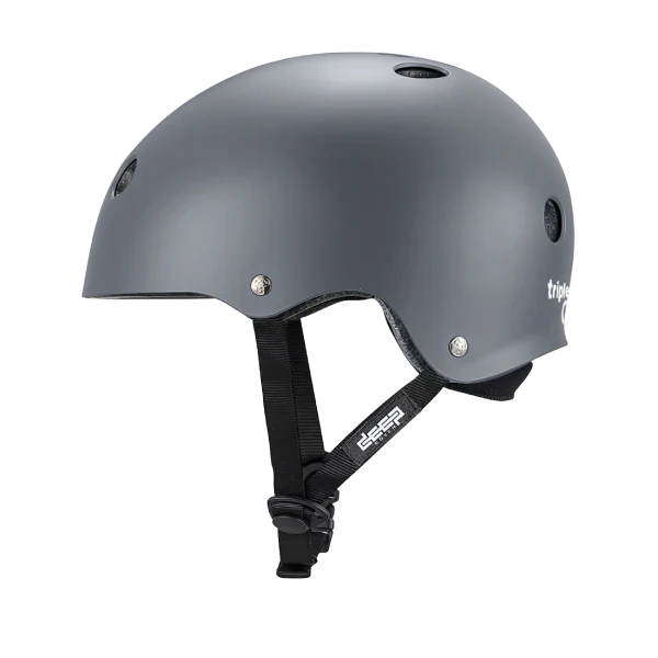 Triple 8 Deep Cover Helmet Gray Matte