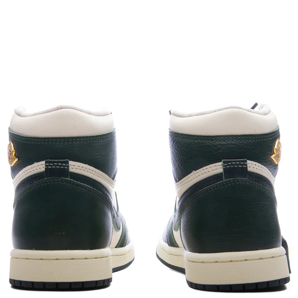 Womens Air Jordan 1 Retro High OG Fir Pale Ivory Pro Green Fir Coconut Milk