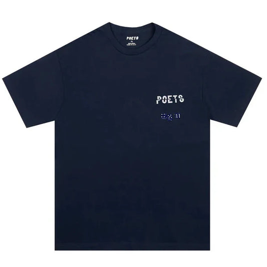 POETS CEE LO SCREENED T SHIRT Navy