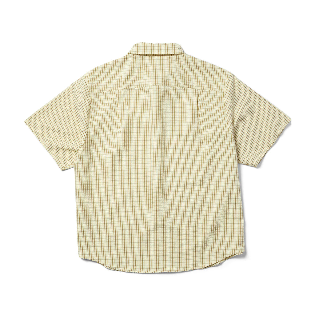 Huf Stuck On You Button Up S S Shirt Natural