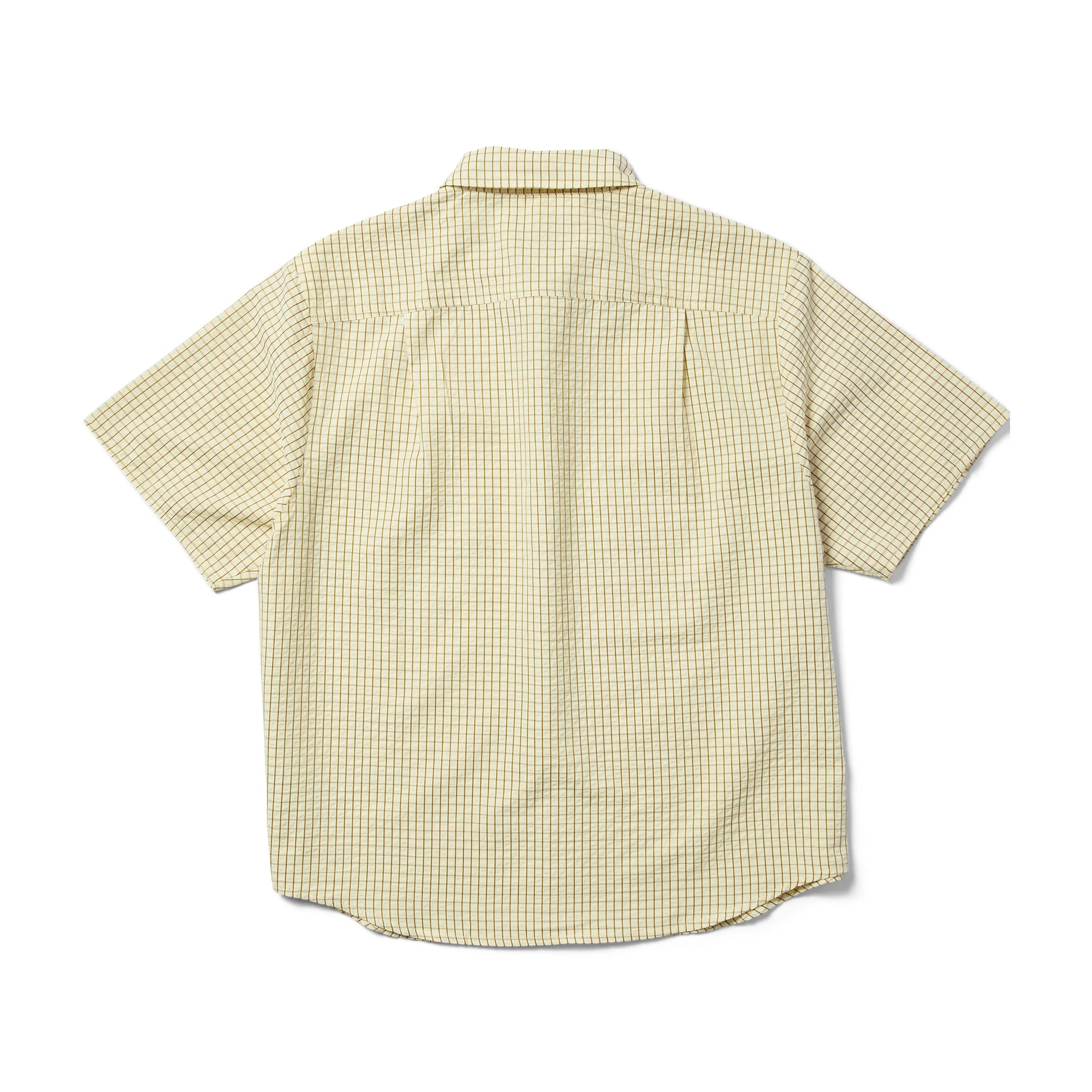 Huf Stuck On You Button Up S S Shirt Natural