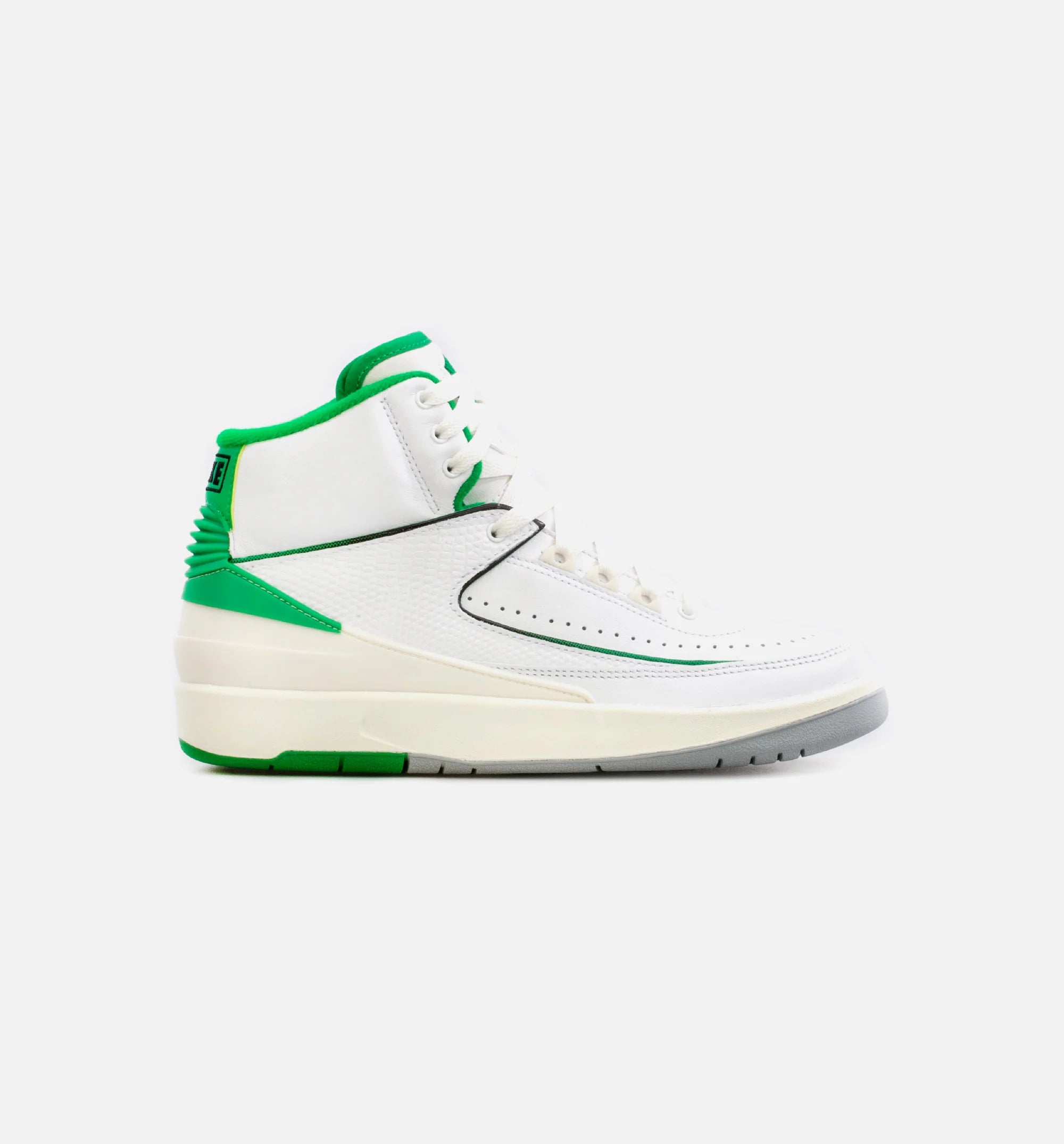 Air Jordan 2 Retro Lucky Green Grade School Lifestyle Shoe White Green