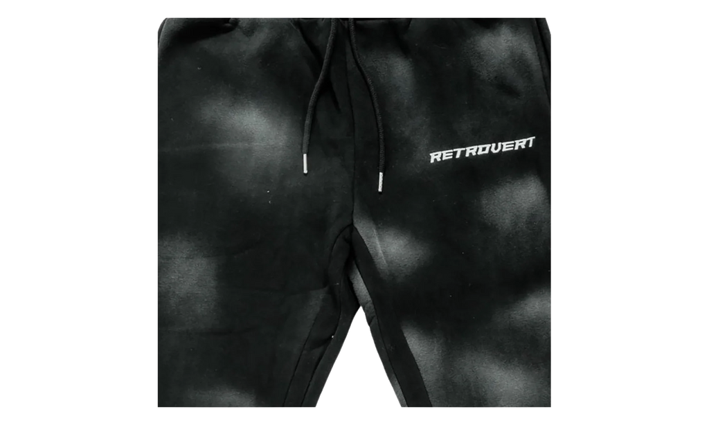 Prefall Flare Sweatpants "Black Washed" RET004