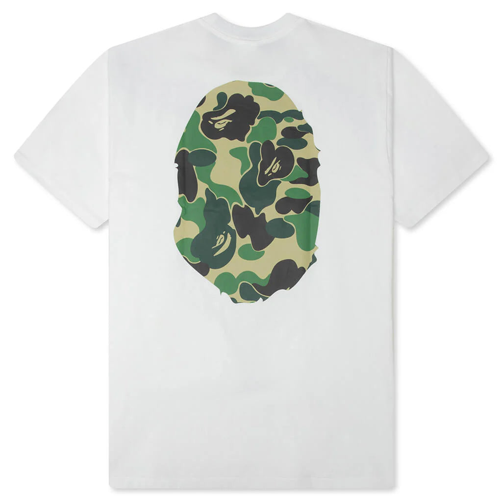 ABC Camo Big Ape Head Tee White Green