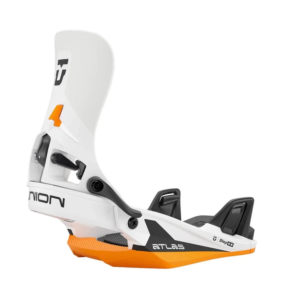 Union Atlas Step On Bindings 2026 White Orange
