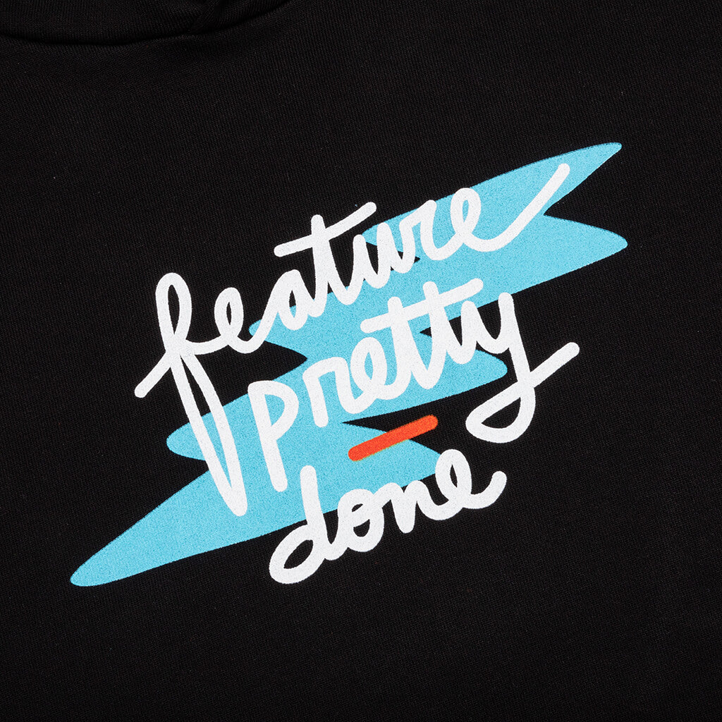 Feature x Pretty Done Splash Hoodie Black