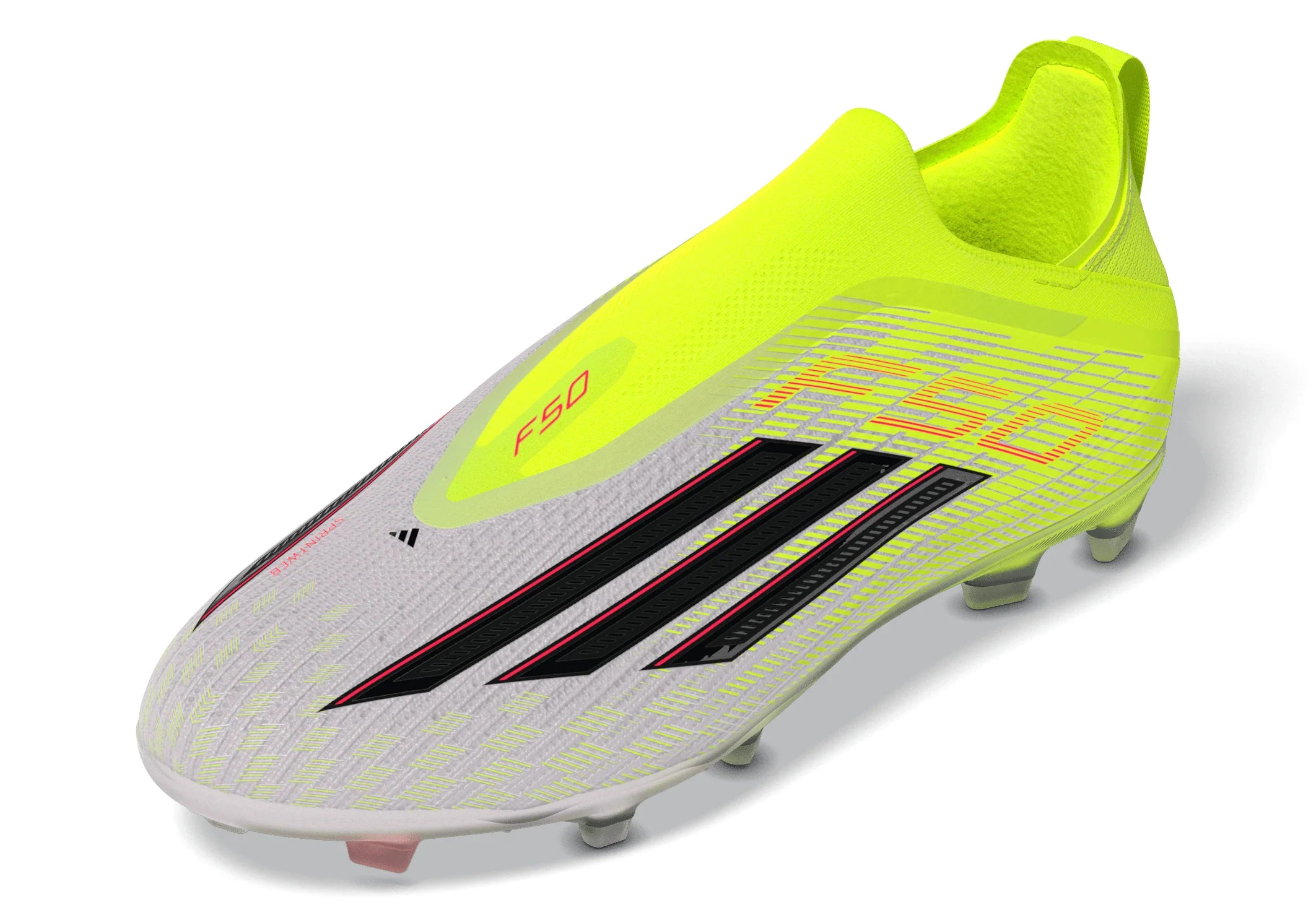 adidas F50 Elite Laceless FG Firm Ground Youth Soccer Cleats Yellow Black Red