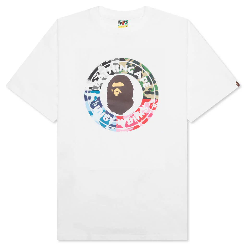 Abc Camo Crazy Busy Works Tee White