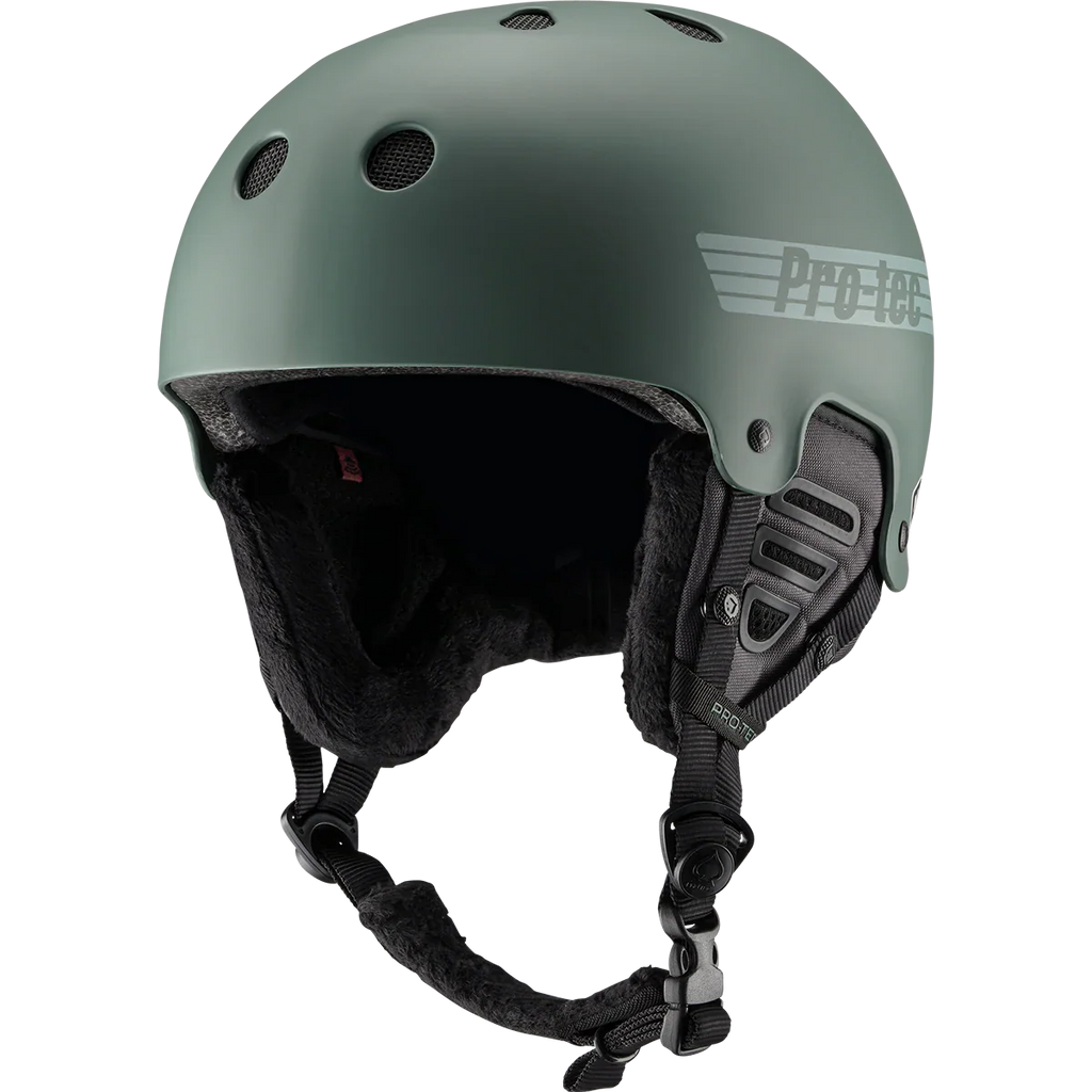 Protec Old School Snow Helmet W MIPS Matte Veridian