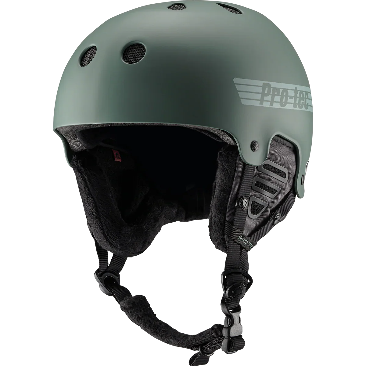 Protec Old School Snow Helmet W MIPS Matte Veridian