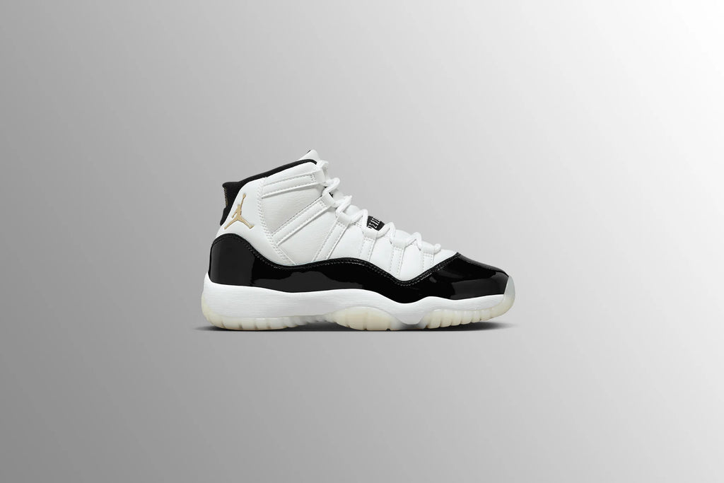 Air Jordan 11 Retro GS Gratitude Defining Moments White Metallic Gold Black