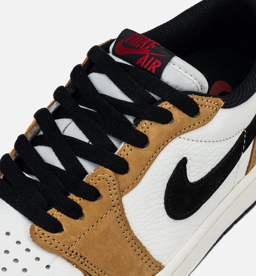 Air Jordan 1 Low OG Rookie Of The Year Mens Lifestyle Shoe Sail Black Golden Harvest Gym Red