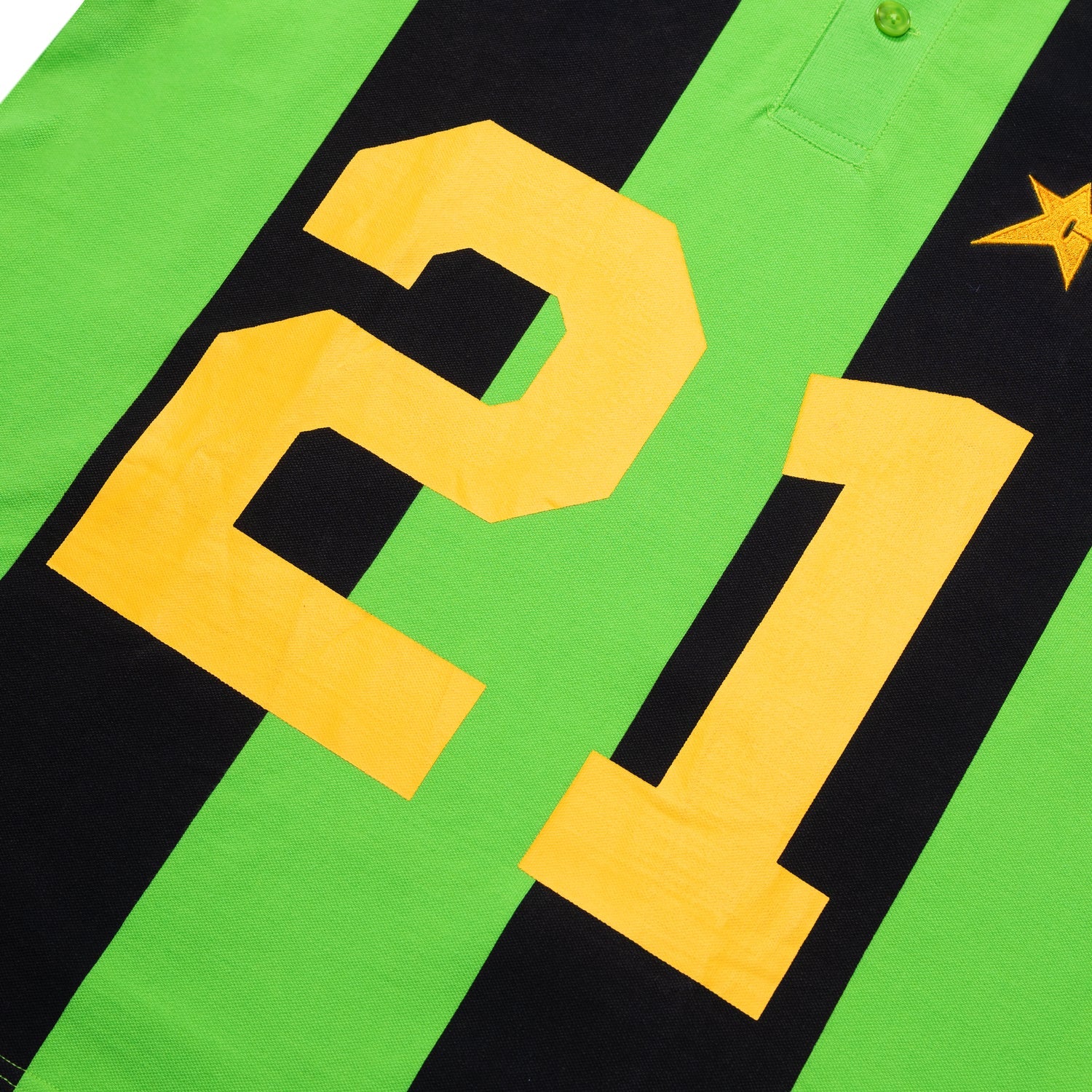 Carpet Company Striped Polo Jersey Green