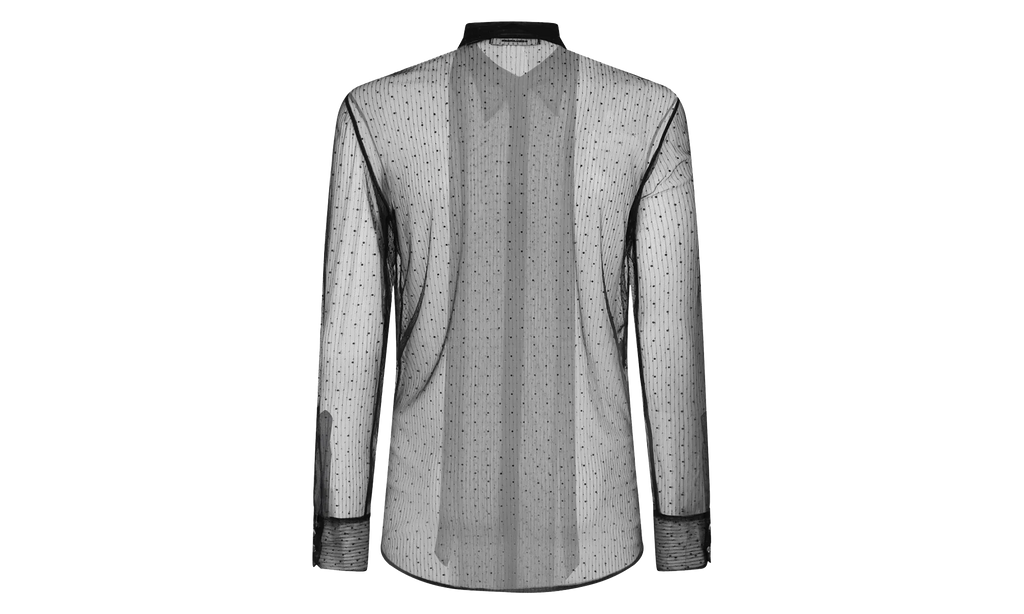 Evening See Through Bow Shirt "Black" S74DM0800S78522900