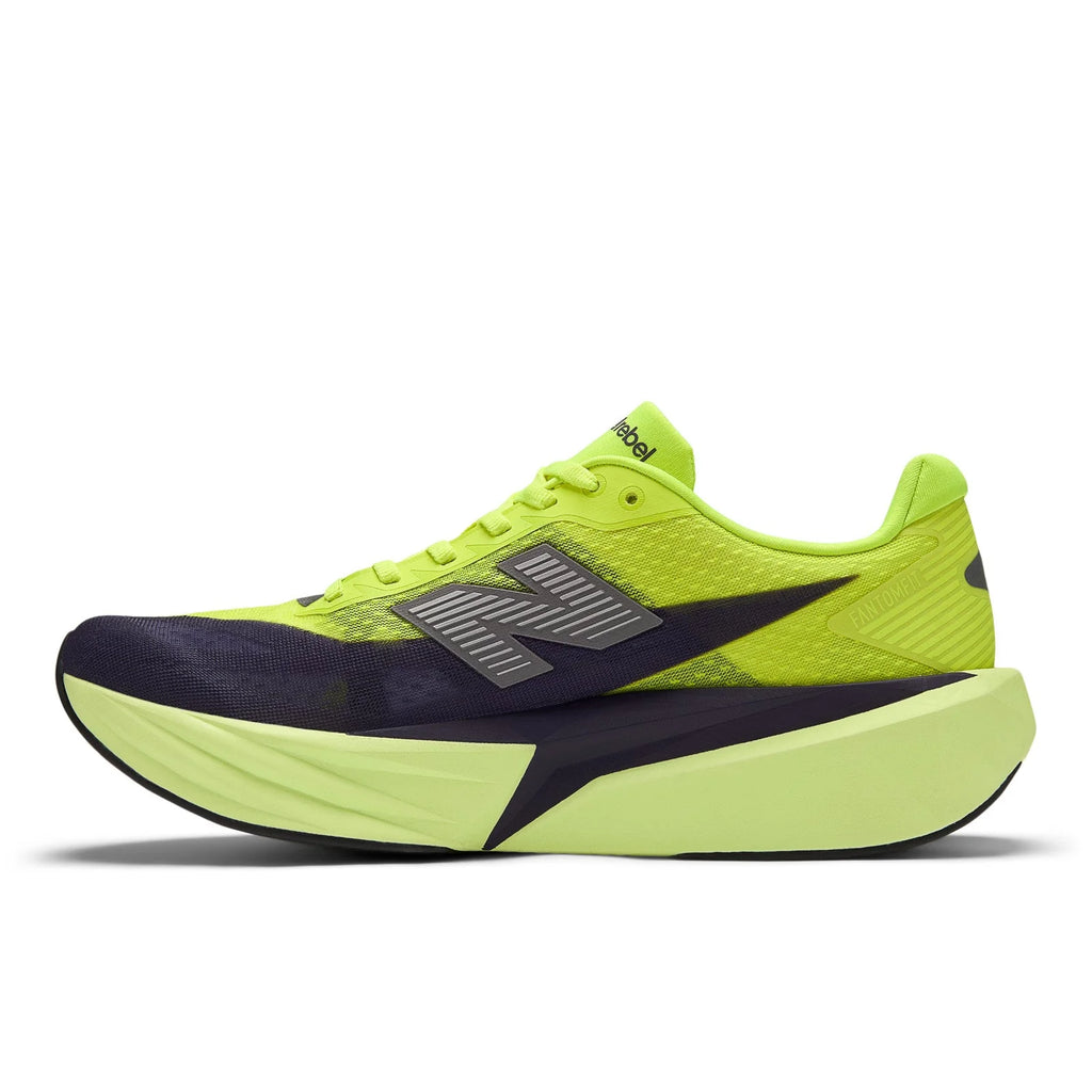 Men's FuelCell Rebel v5 in Alkaline Green with Boysenberry and Dark Silver Metallic